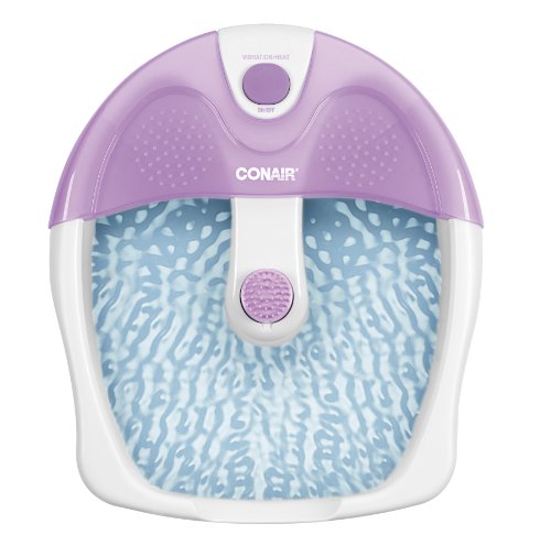 Conair Foot Spa/Pedicure Spa with Soothing Vibration Massage, Lavender/White , Only $15.69