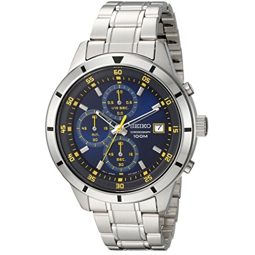 Seiko Men's Quartz Stainless Steel Casual Watch, Color:Silver-Toned (Model: SKS575), Only $81.31, free shipping