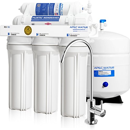 APEC Top Tier Supreme Certified High Output 90 GPD Ultra Safe Reverse Osmosis Drinking Water Filter System (ULTIMATE RO-90), Only $183.96, free shipping