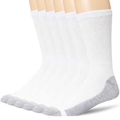 Hanes Men's 6-Pack FreshIQ Cushion Crew Socks $4.09