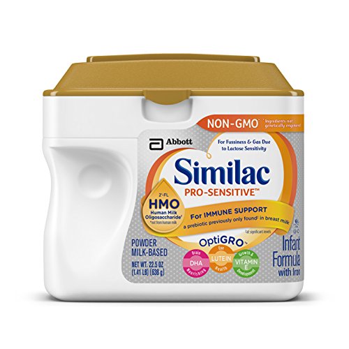 Similac Pro-Sensitive Infant Formula with 2’-FL Human Milk Oligosaccharide* (HMO) for Immune Support, 22.5 ounces, Single Tub (Lid Color Varies), Only $22.79, free shipping after using SS