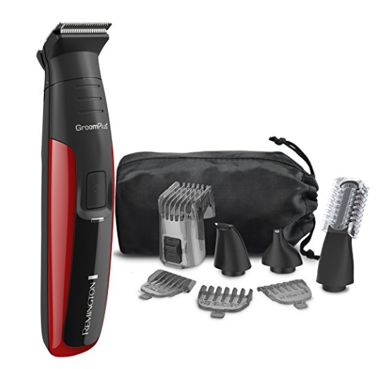 Remington PG6157 Head to Toe Lithium Powered Groomer Trimmer Kit with Titanium-Coated Stainless Steel Blades, Black & Red only $15.77