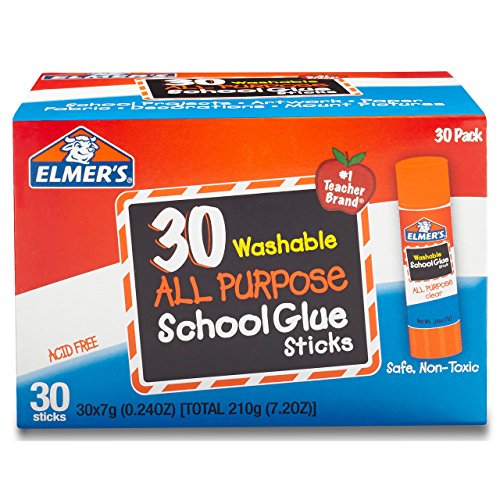 Elmer's All Purpose School Glue Sticks, Washable, 7 Gram, 30 Count, Only $5.56