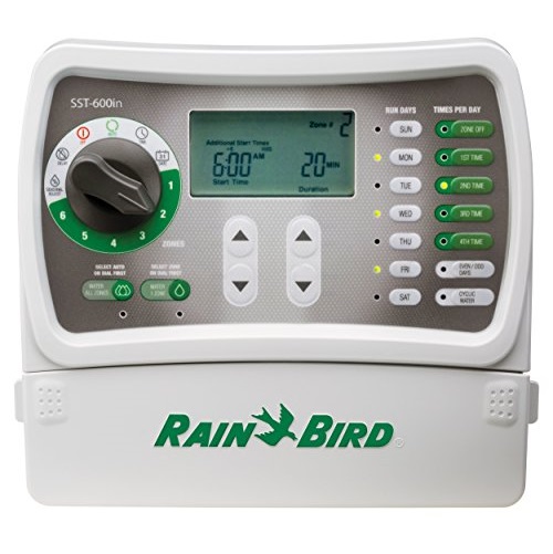 Rain Bird SST600IN Simple-To-Set Indoor Sprinkler System Timer/Controller, 6-Zone/Station, Only $49.98, free shipping