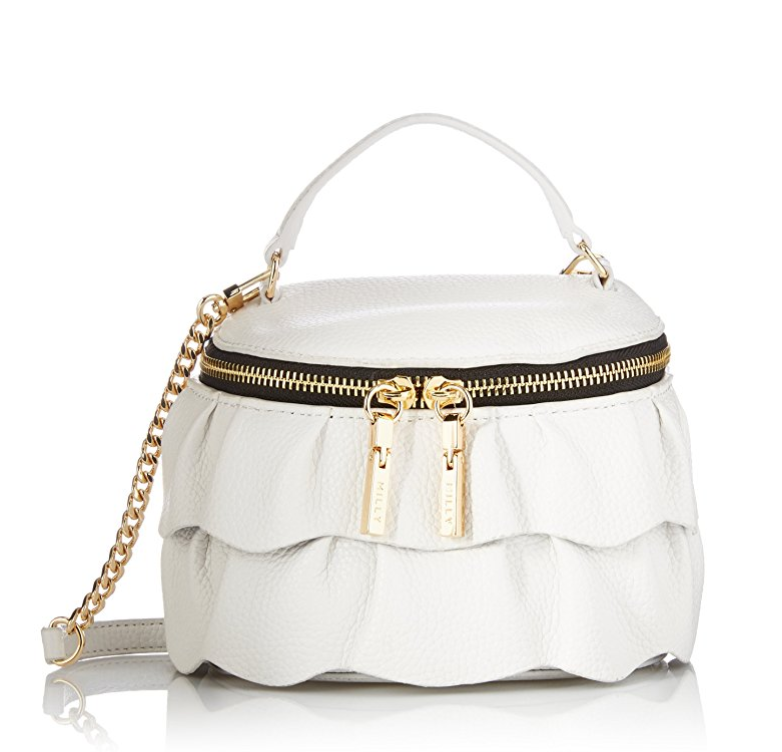 MILLY Astor Ruffle Small Top Zip Crossbody only $82.34