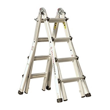 居家必備！史低價！Vulcan Ladder 17英尺 多功能摺疊梯·，現僅售$95.22，免運費
