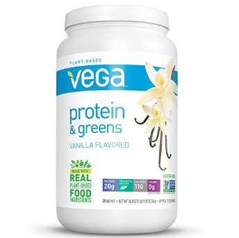 Vega Protein & Greens, Vanilla, 1.67 lb, 25 Servings $18.97