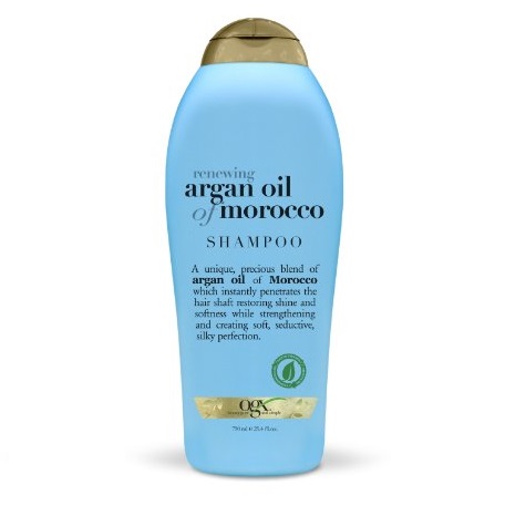 OGX Renewing Argan Oil of Morocco Shampoo 摩洛哥坚果油洗发香波，25.4 oz，原价$13.99，现仅售$8.27 ，免运费