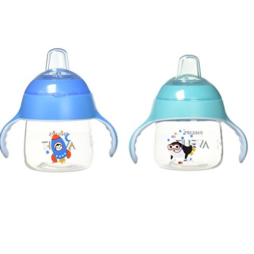 Philips Avent My Little Sippy Cup, Teal/Blue, 7oz, 2 piece, Only $7.19, You Save $1.80(20%)