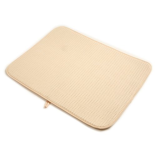 Norpro 24 by 18-Inch Microfiber Dish Drying Mat, Cream, Only $3.91