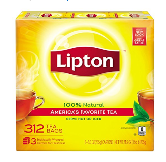 Lipton 立頓紅茶 312包，現僅售 $9.37
