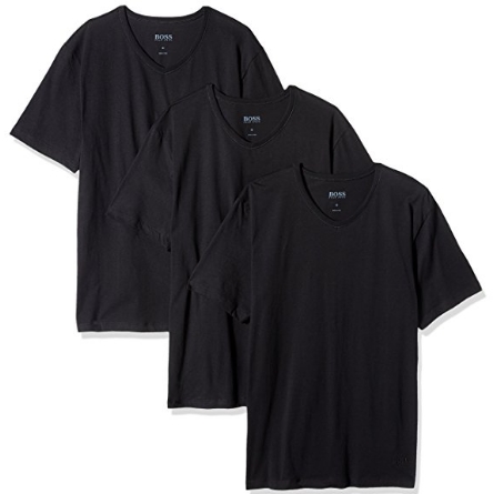 BOSS Hugo Boss Mens T-Shirt V-Neck 3-Pack US CO 10145963 01, only $16.10