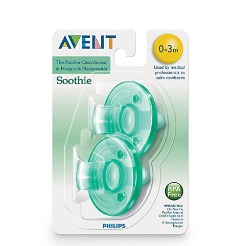 Philips Avent SCF190/01 Soothie 0-3mth Green/Green, 2pk only $2.39