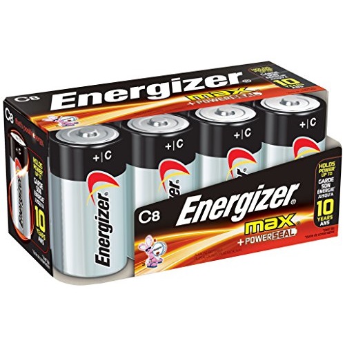 Energizer 勁量 Max Premium C Cell 電池， 8節裝，原價$16.99，現點擊coupon后僅售$10.69 ，免運費