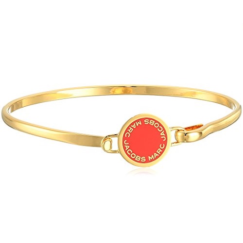 Marc Jacobs Spring 2017 Enamel Logo Disc Hinge Red Charm Bracelet, Only $34.99, You Save $20.01(36%)