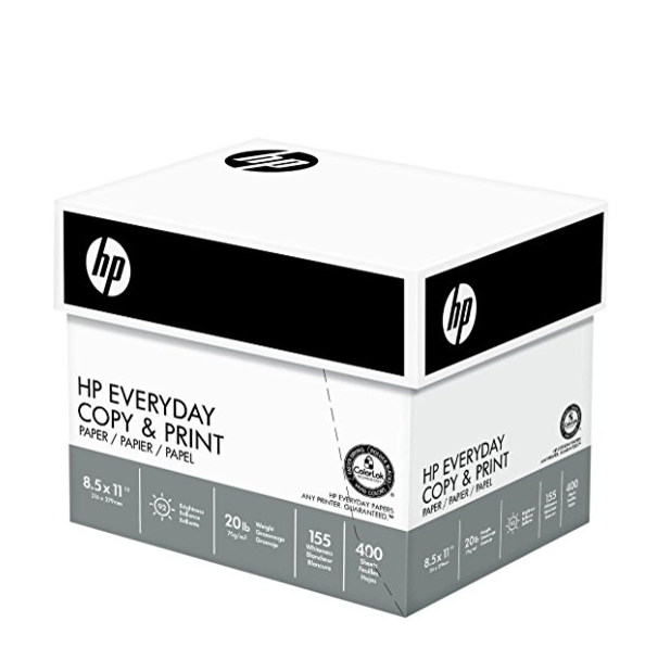 HP Paper, Everyday Copy and Print Poly Wrap, 20lb, 8.5 x 11, Letter, 92 Bright, 3000 Sheets / 4 Bulk Ream Case (200030C) Made In The USA only $18.68