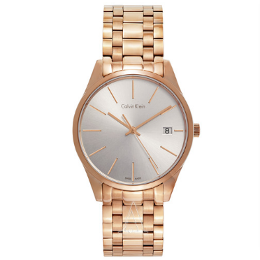 Calvin Klein Time系列 女士玫瑰金時尚腕錶  特價僅售 $98