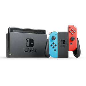 Nintendo Switch with Neon Blue and Neon Red Joy-Con $299.00
