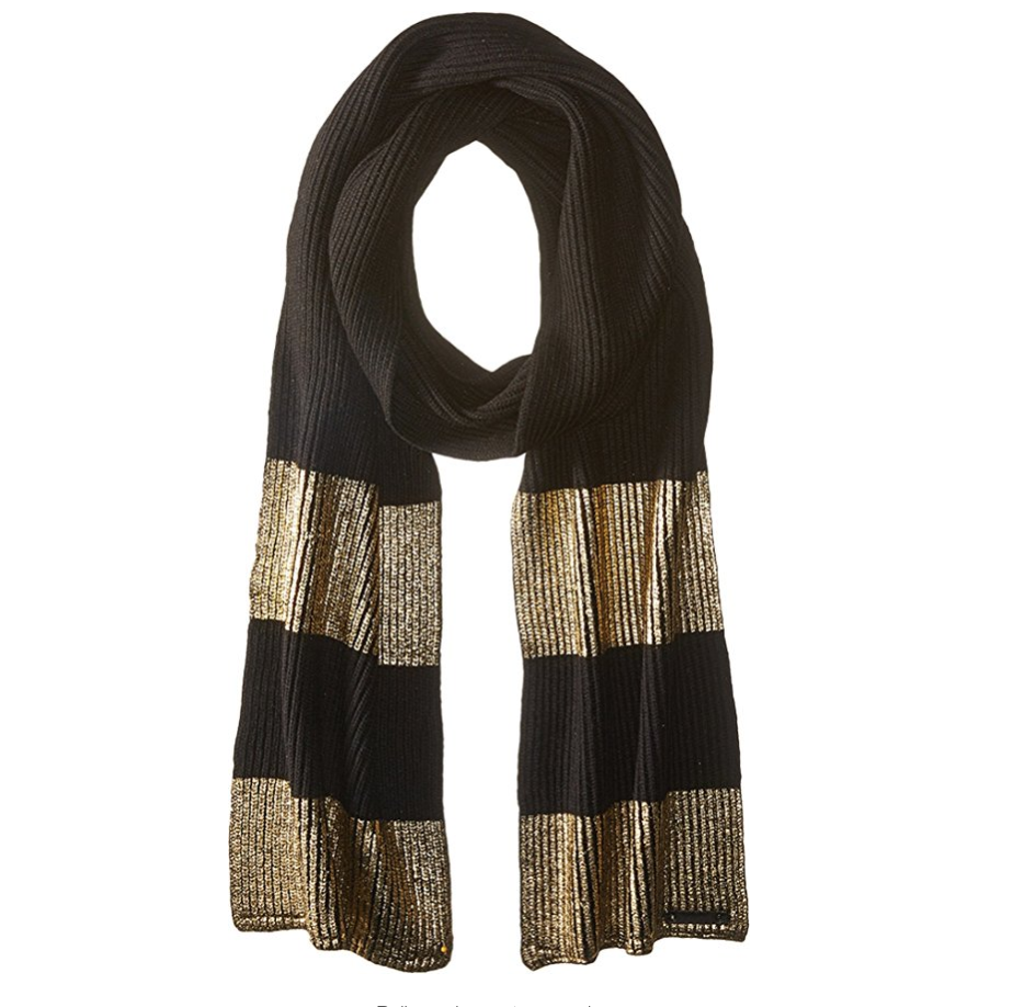 COACH Womens Metallic Foil Scarf only $58.5