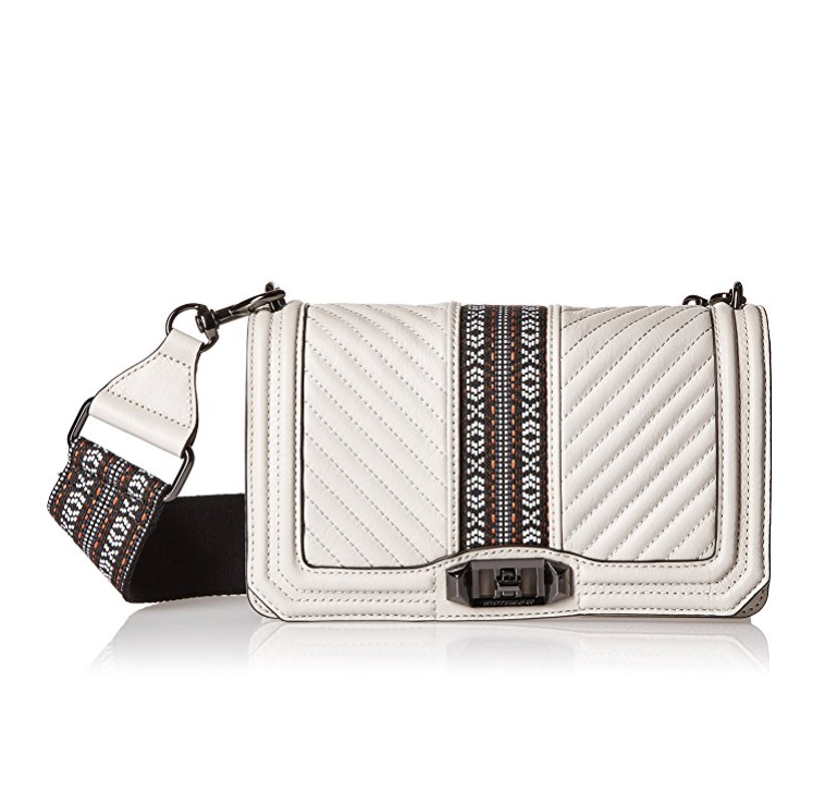 Rebecca Minkoff Jacquard Love Crossbody with Guitar Strap only $185.81, Free Shipping