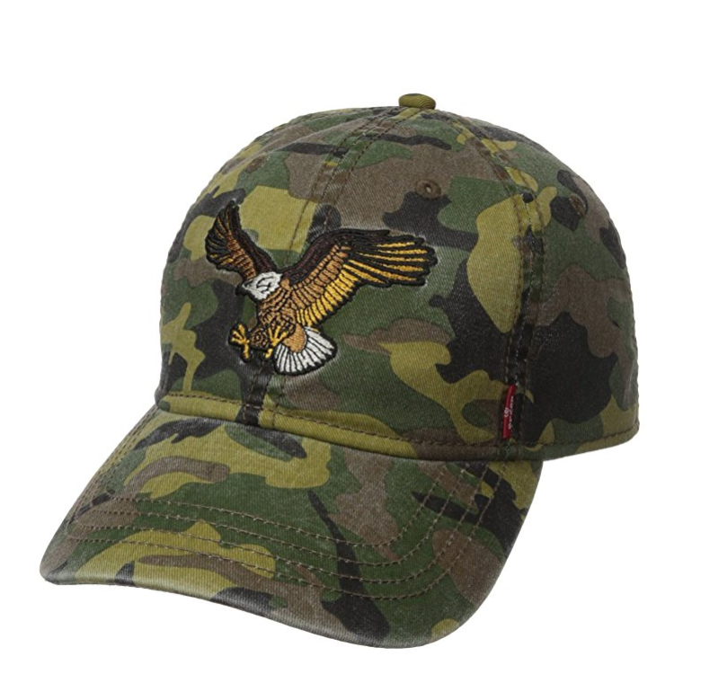 时尚迷彩！Levi's李维斯Eagle Patch棒球帽 , 现仅售$10.65