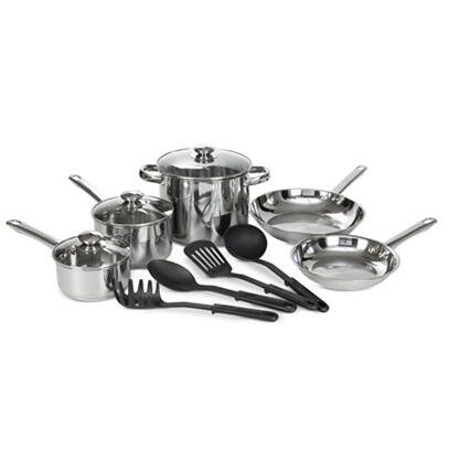 Bella 12-Pc. Stainless Steel Cookware Set  $19.99
