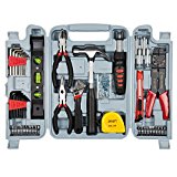 Household Hand Tools, 130 Piece Tool Set by Stalwart, Set Includes – Hammer, Wrench Set, Screwdriver Set, Pliers (Great for DIY Projects) $15.85