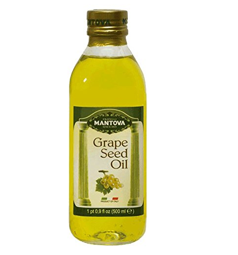 Mantova Grapeseed Oil, 17-Ounce Bottles (Pack of 4）only $16
