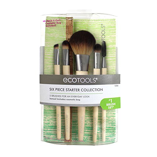 天然美容小工具！EcoTools 天然竹柄环保化妆刷6件套，原价$12.99，现仅售$8.93