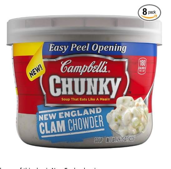 Campbell's Chunky Soup, New England Clam Chowder, 15.25 Ounce (Pack of 8) only $8.81