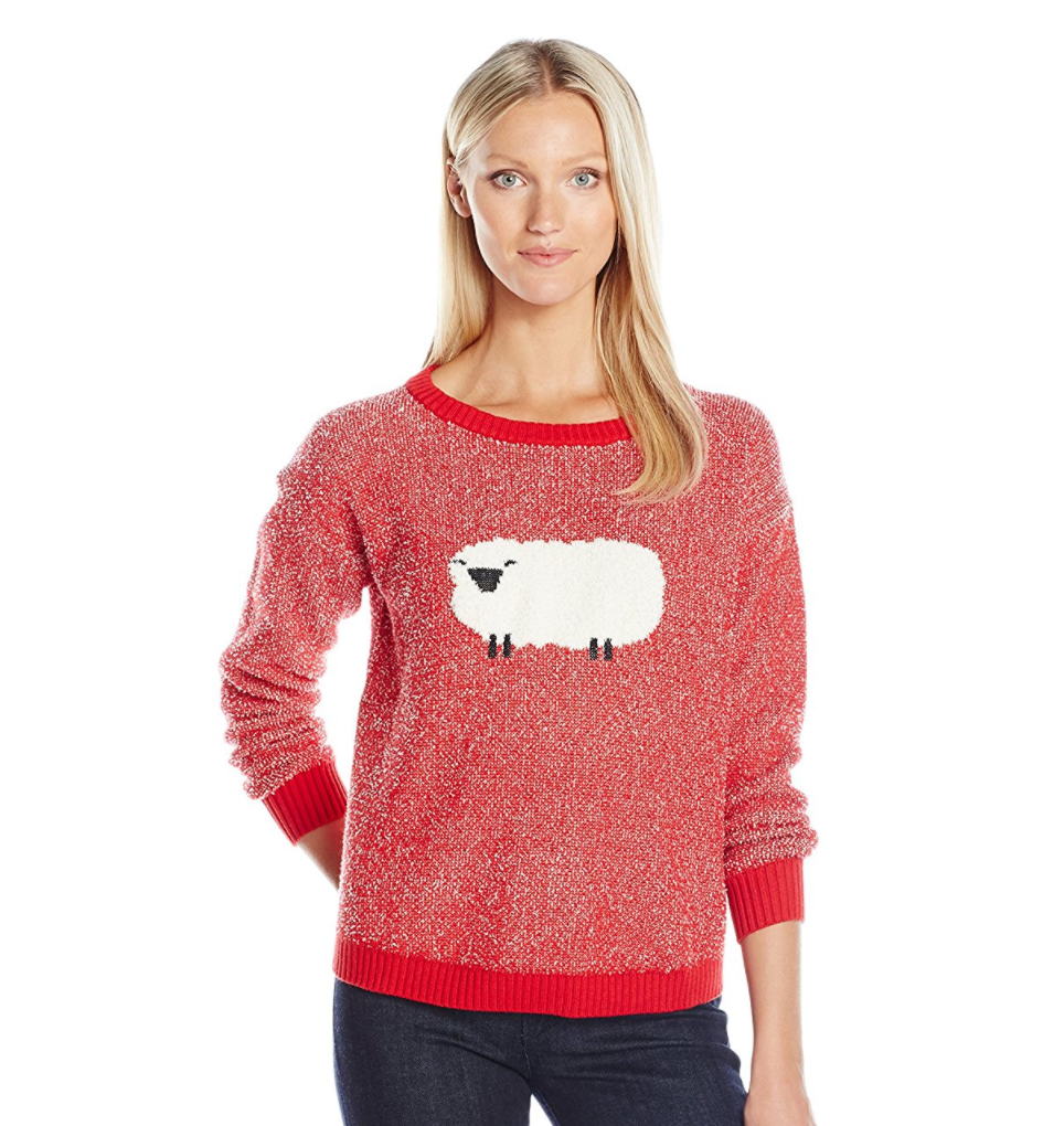 Woolrich Women's Wooly Sheep Motif Sweater only $42.36, Free Shipping