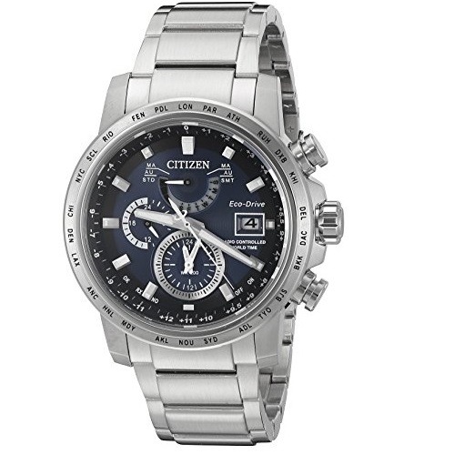 Citizen Men's Eco-Drive Stainless Steel World Time A-T Watch, Only $274.00
