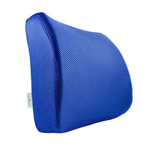 PharMeDoc Lumbar Support for Office Chair - Memory Foam Lumbar Pillow for Car Seat - Lower Back Sciatica Cushion - Orthopedic Foam Wedge , Only $9.95