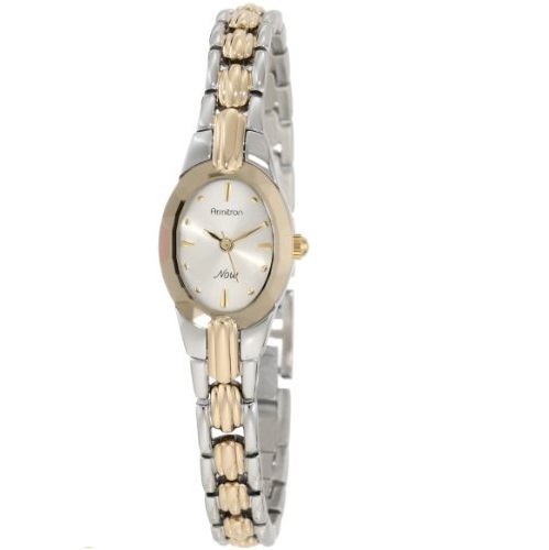 史低價！Armitron  75/3313SVTT 雙色調 女士石英手錶，原價$60.00，現僅售$26.24，免運費