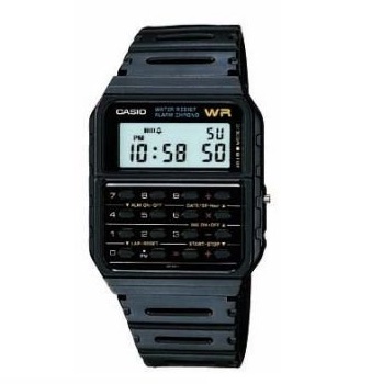 Casio Databank Black Face/ Black Band, EAW-CA-53W-1 Only $10.51