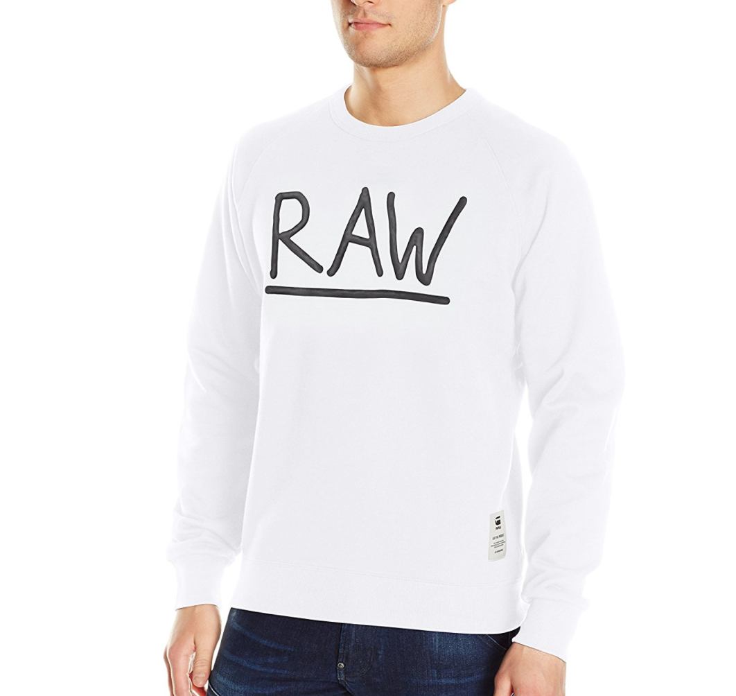 G-Star Raw Men's Manes Raglan Zip All Over Scribble Long Sleeve Hoody only $26.92