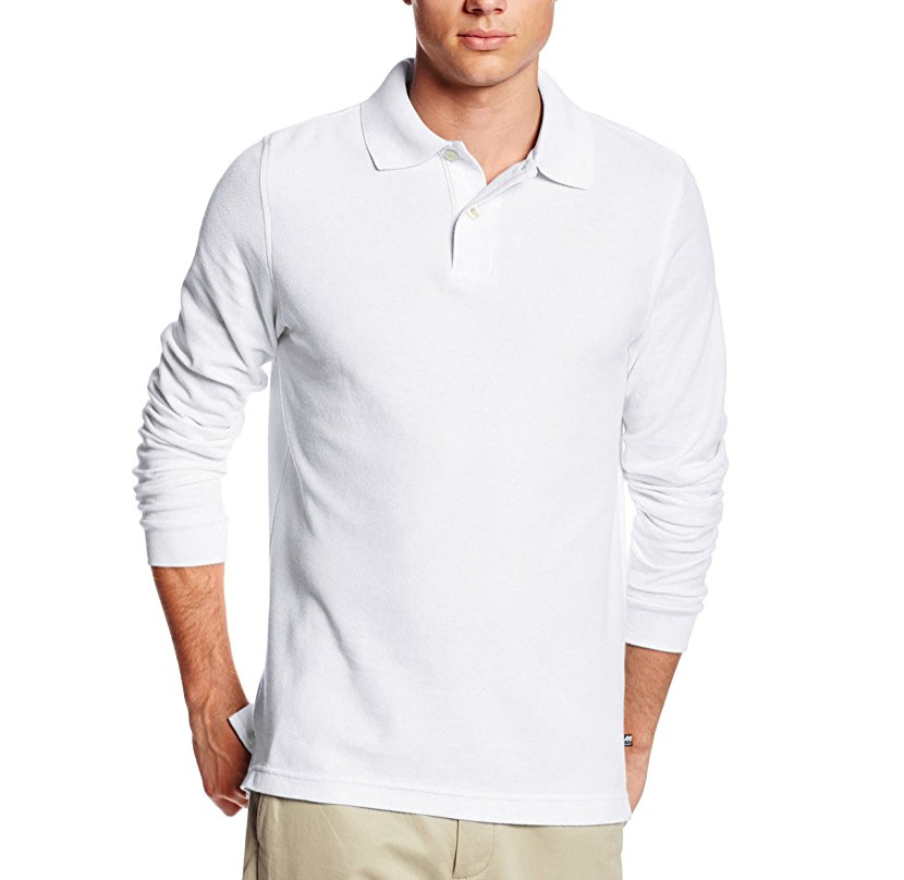 Lee Uniforms Men's Modern Fit Long Sleeve Polo only $14.99
