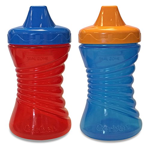 NUK First Essentials Fun Grips Hard Spout, Assorted Colors, 10oz 2pk, Only $4.47