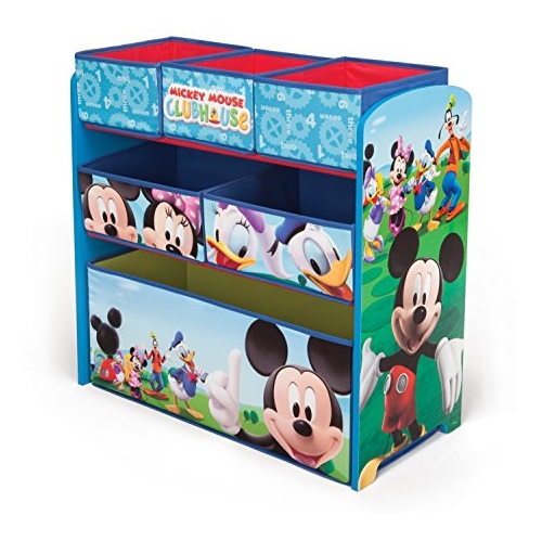 史低價！Delta Children 迪士尼圖案兒童玩具收納架，原價$38.99，現僅售$19.99