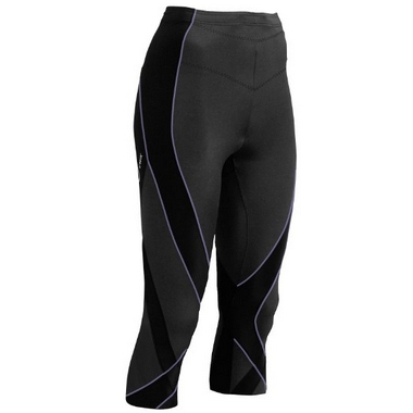 CW-X Women's 3/4 Length Pro Running Tights,Black,X-Small, Only $39.35, You Save $55.65(59%)