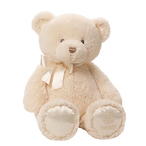 好價！Gund My First Teddy 毛絨泰迪熊，18吋款，原價$24.98，現僅售$14.21。15吋款僅售$9.62!