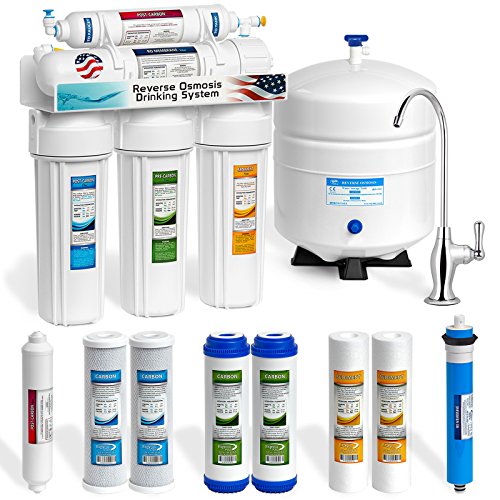 Express Water 5 Stage Undersink Reverse Osmosis Drinking Water Filtration System plus Extra Set of 4 Supreme Quality Replacement Filters - RO5DX, Only $139.99 , free shipping