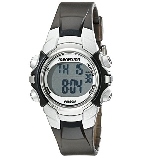 Marathon by Timex Unisex T5K805 Digital Mid-Size Black/Silver-Tone Resin Strap Watch, Only $7.99, You Save $15.01(65%)