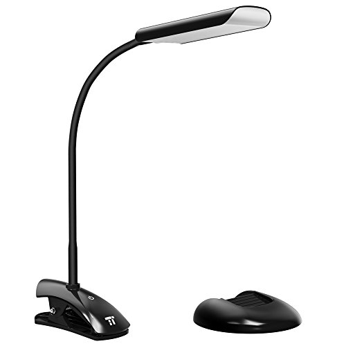 Reading Light, TaoTronics Clip Light Dimmable LED Desk Lamps, Clamp Table Lamp 2 in 1, Book Light for Bed and Music Stand, 7W, TT-DL14, Only$9.99