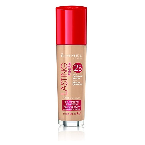 Rimmel London - 25Hour Lasting Finish Foundation - 200 Soft Beige 30ml, Only $8.90, free shipping
