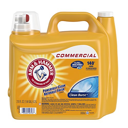 Arm & Hammer 3320000106 210oz Dual HE Clean-Burst Liquid Laundry Detergent Pack of 2, Only $17.98, free shipping after using SS