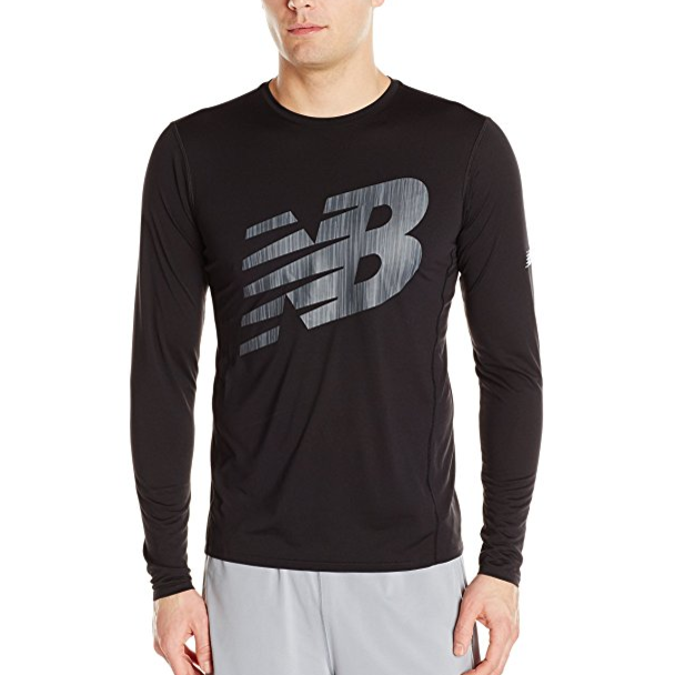 New Balance Mens Accelerate Long sleeve Graphic Top only $14.62