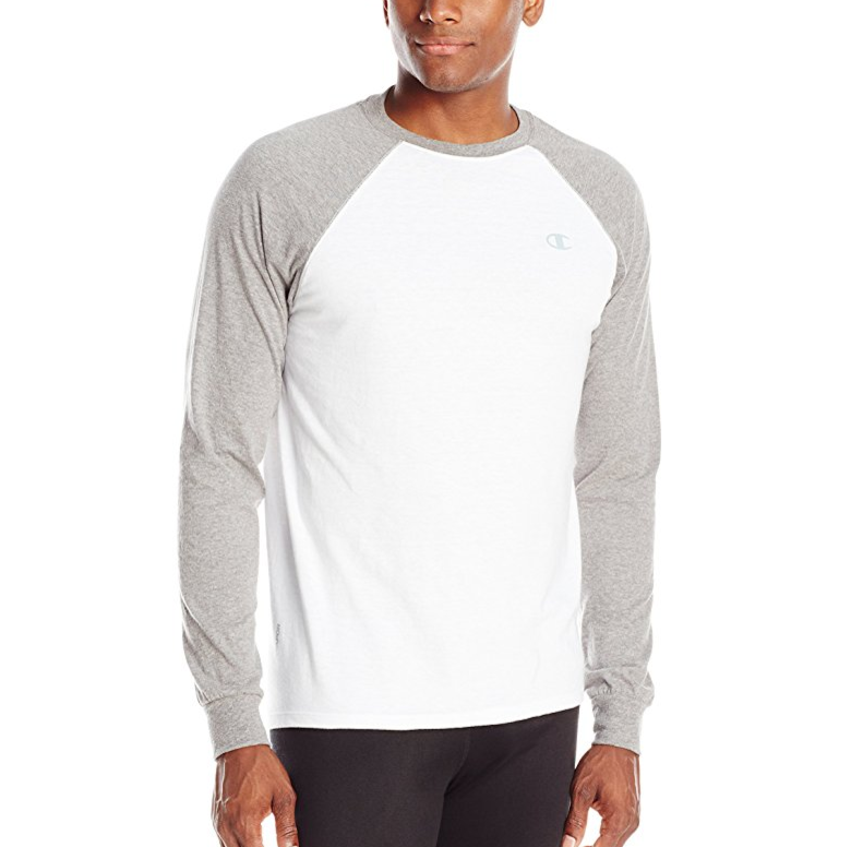Champion Men's Vapor Cotton Long-Sleeve T-Shirt only $13.56
