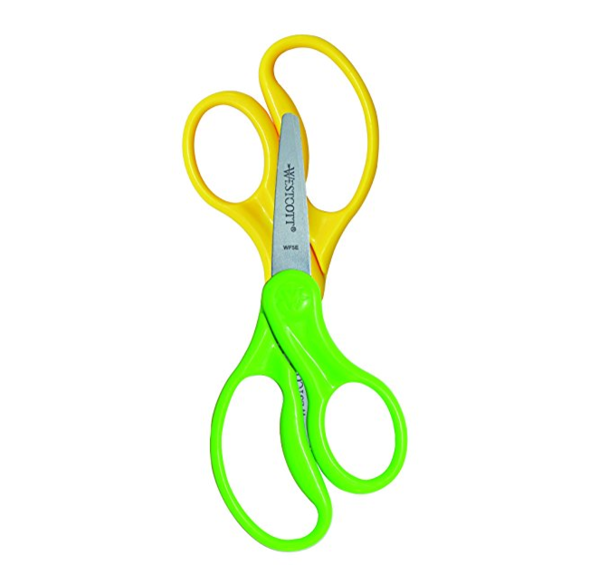 Westcott Kids Value Scissors, Pointed, 5-Inch, Color Varies, 2-Pack (13132) only $1.73