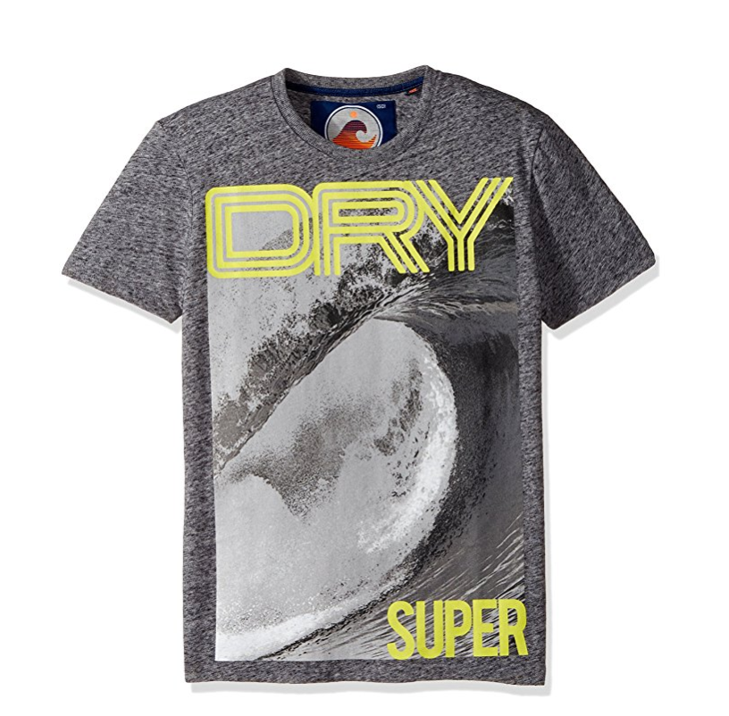 Superdry 極度乾燥 Tri Dry Calif Academy 衝浪印花男士休閑T恤, 現僅售$12.55